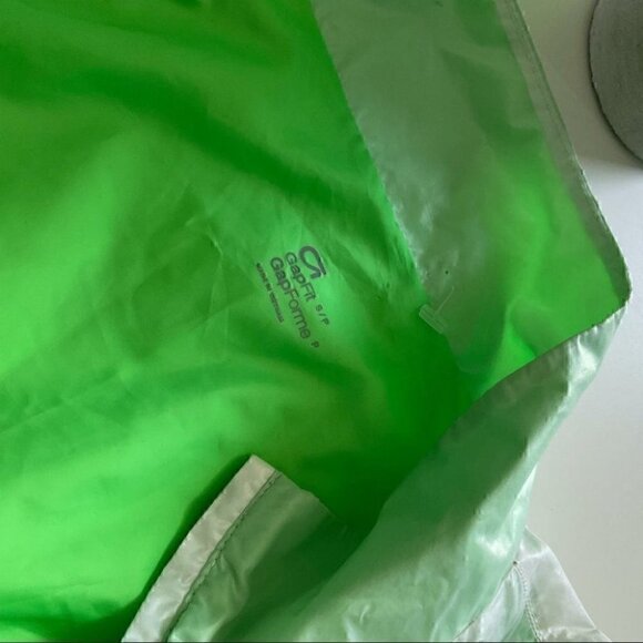Gap Florescent Green Windbreaker  Jacket - Picture 7 of 7